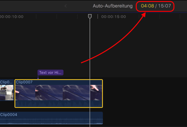 Endlich sehe ich sofort, wie lange ein Clip ist.