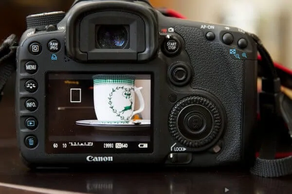 Display einer EOS 7D
