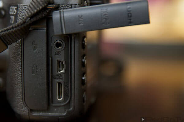 Mikrofoneingang der Canon EOS 7D