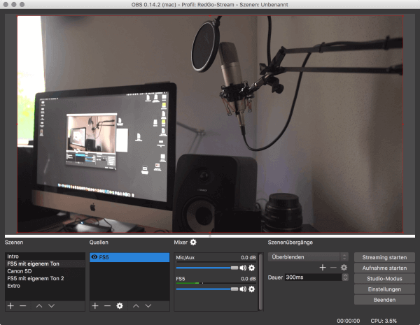 Live Streaming mit OBS